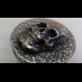 Harley gas cap, skull, handmade, brass